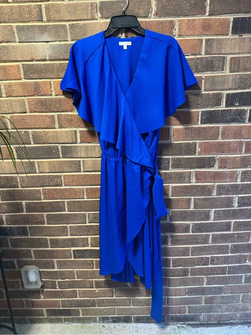 Gianni Bini Cobalt Blue Wrap Midi Dress